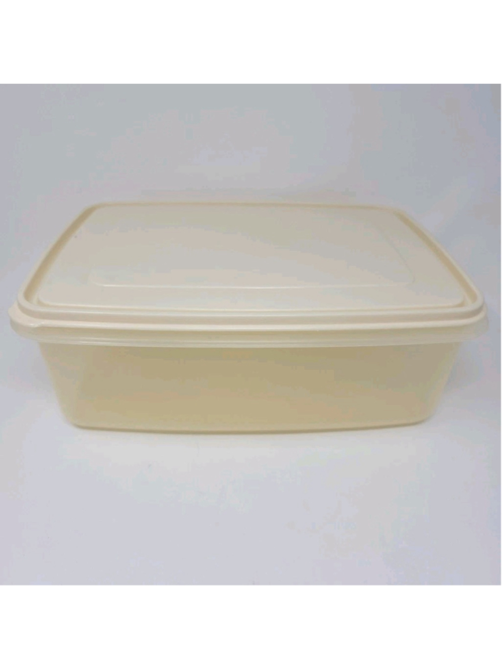 Vintage Rubbermaid Servin Saver #8 Rectangle 33 Cup Sheer Almond Lid Jumbo Large